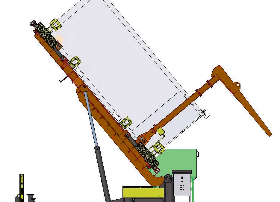 Ribaltatore per scarico container 20′