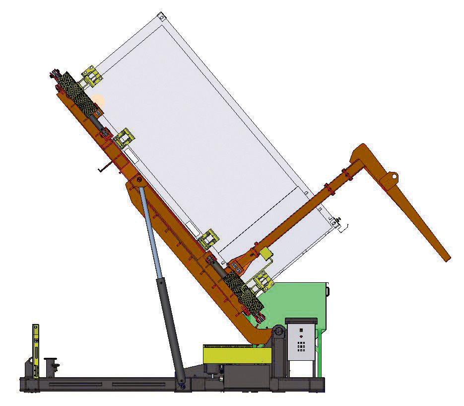 Ribaltatore per scarico container 20 piedi